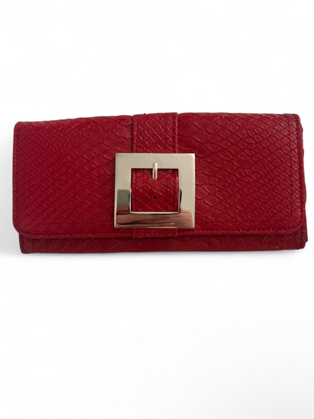 Vintage Y2K Red Snakeskin Wallet